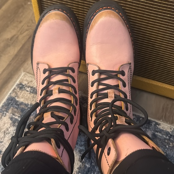 RARE R13 - size 39 double stack boot PINK made in Italy COMBAT - Picture 16 of 17